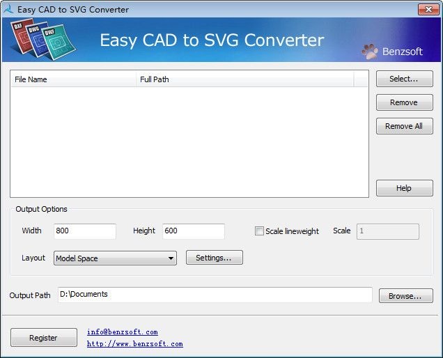 Easy CAD to SVG Converter v3.91